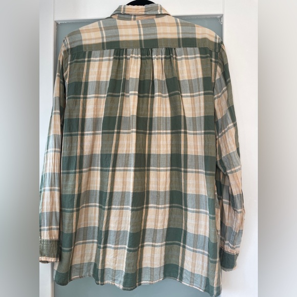 Denim & Supply Ralph Lauren Green Plaid Shirt - Picture 2 of 5